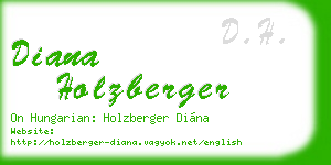 diana holzberger business card